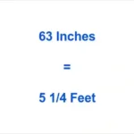 63 Inches in Feet